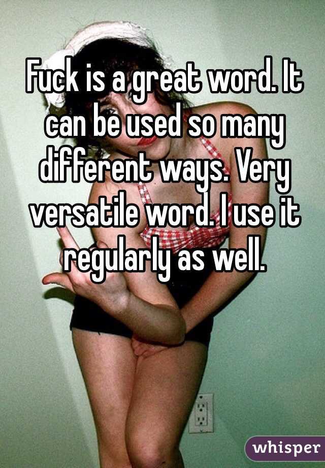 Versatile Word Fuck